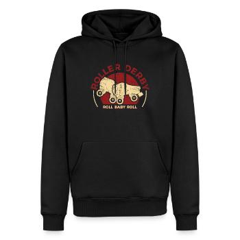 Roller Derby Designs - Männer Premium Bio Hoodie - Schwarz - Vorne - Nico (187cm)
