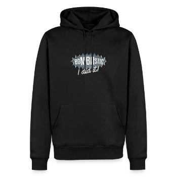 Bombastisch habe ich es getan Geschenk - Männer Premium Bio Hoodie - Schwarz - Vorne - Nico (187cm)