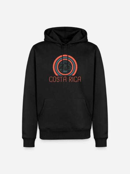 Costa Rica - Men’s Premium Organic Hoodie - black
