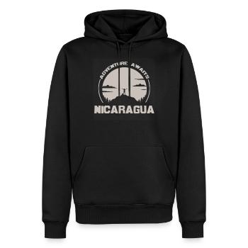 Nicaragua abenteuer outdoor - Männer Premium Bio Hoodie - Schwarz - Vorne - Nico (187cm)