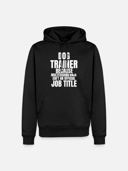 Dog Trainer - Men’s Premium Organic Hoodie - black