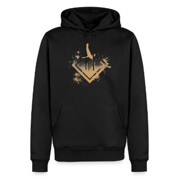 turnen barren turner - Männer Premium Bio Hoodie - Schwarz - Vorne - Nico (187cm)