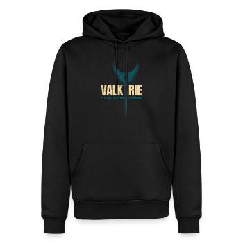 Ailes Vikings Valkyrie - Sweat à capuche Premium bio Homme - noir - Devant - Nico (187cm)