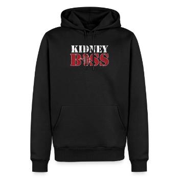 Nierenarzt Urologe Kidney Boss Urologie - Männer Premium Bio Hoodie - Schwarz - Vorne - Nico (187cm)