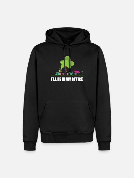 Garten Büro - Männer Premium Bio Hoodie - Schwarz