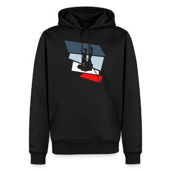 stabhochsprung - Männer Premium Bio Hoodie - Schwarz - Vorne - Nico (187cm)