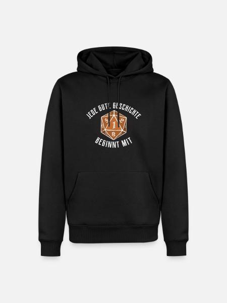Pen and Paper W20 Rollenspiel RPG Geschenk - Männer Premium Bio Hoodie - Schwarz