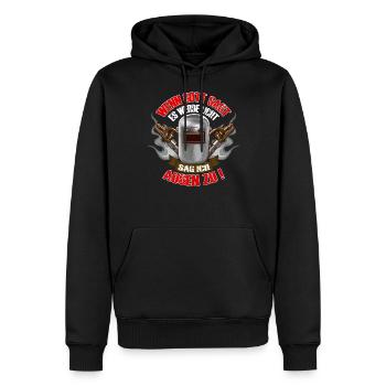 Schweisser Elektro Schweißen Metall Lustig Spruch - Männer Premium Bio Hoodie - Schwarz - Vorne - Nico (187cm)