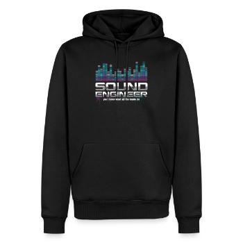 Sound Technician Technical Recording Music Mixer - Männer Premium Bio Hoodie - Schwarz - Vorne - Nico (187cm)