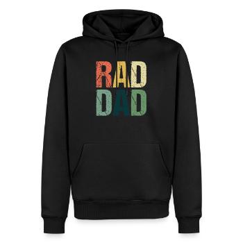 Technologue en radio Rad Tech Père des pères - Sweat à capuche Premium bio Homme - noir - Devant - Nico (187cm)