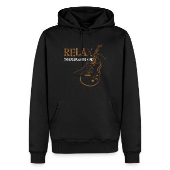 Bass player - Men’s Premium Organic Hoodie - black - Front - Nico (187cm)
