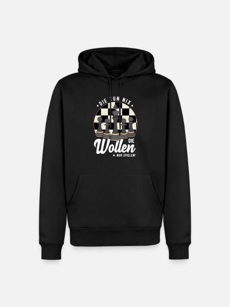Schach - Männer Premium Bio Hoodie - Schwarz
