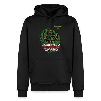 Chechnya DNA. Chechen Flag. Chechnyan Roots - Männer Premium Bio Hoodie - Schwarz - Vorne - Nico (187cm)
