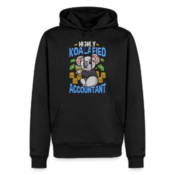 Buchhalter Buchhaltung Finanzen Bilanzen Geschenk - Männer Premium Bio Hoodie - Schwarz - Vorne - Nico (187cm)