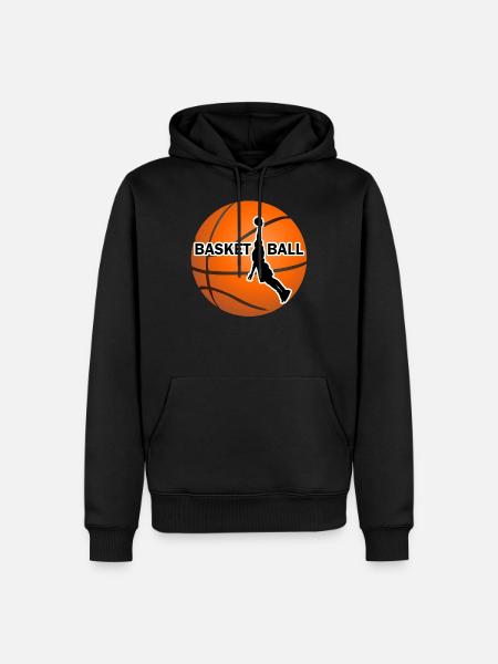 basketball - Men’s Premium Organic Hoodie - black