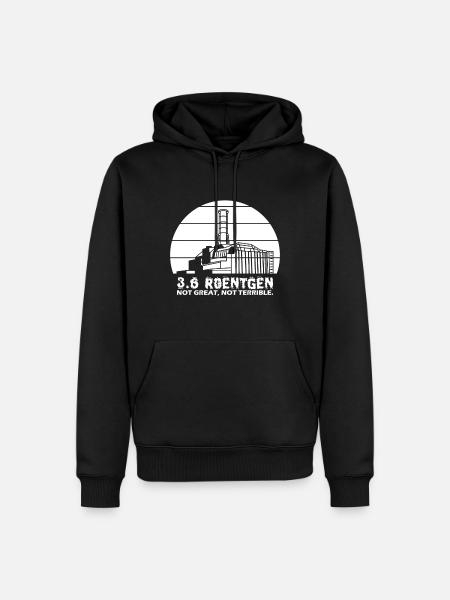 3.6 Roentgen Not Great - Männer Premium Bio Hoodie - Schwarz