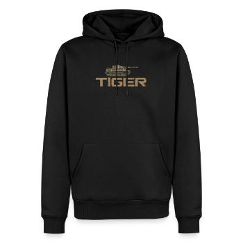 Panzer Gepanzertes Kampffahrzeug Kampfarmee - Männer Premium Bio Hoodie - Schwarz - Vorne - Nico (187cm)