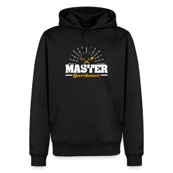 Gartenarbeit - Männer Premium Bio Hoodie - Schwarz - Vorne - Nico (187cm)