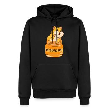Meerschweinchen Hamster Medizin Happy Pills - Männer Premium Bio Hoodie - Schwarz - Vorne - Nico (187cm)
