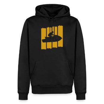 Jet Ski - Männer Premium Bio Hoodie - Schwarz - Vorne - Nico (187cm)