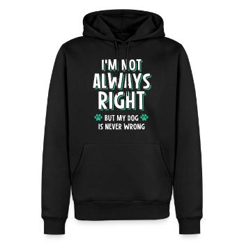 Hund Hundeliebe Hunderasse - Männer Premium Bio Hoodie - Schwarz - Vorne - Nico (187cm)