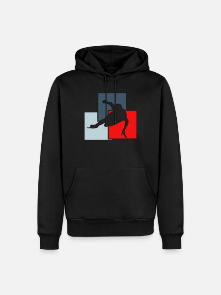 Speed skating winter - Men’s Premium Organic Hoodie - black