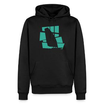 Windsurfen - Männer Premium Bio Hoodie - Schwarz - Vorne - Nico (187cm)