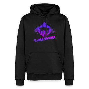 kicker tischfussball geschenk neon - Männer Premium Bio Hoodie - Schwarz - Vorne - Nico (187cm)