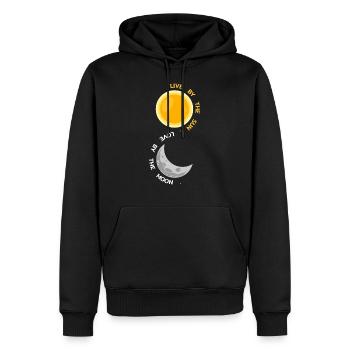 Sonne Und Mond - Männer Premium Bio Hoodie - Schwarz - Vorne - Nico (187cm)