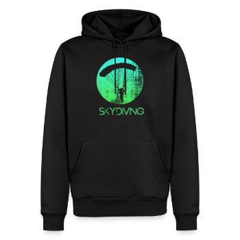 fallschirmspringen - Männer Premium Bio Hoodie - Schwarz - Vorne - Nico (187cm)