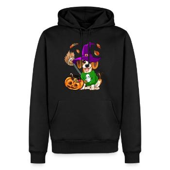 Déguisement d'Halloween Trick Or Treat Beagle Dog - Sweat à capuche Premium bio Homme - noir - Devant - Nico (187cm)