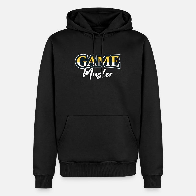 Game Master - Männer Premium Bio Hoodie - Schwarz