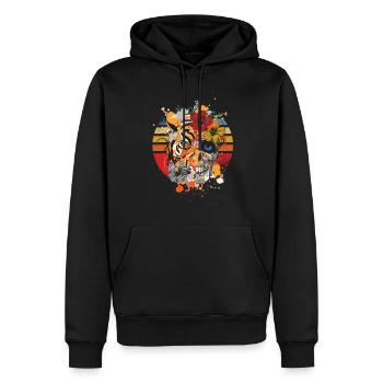 Mort Halloween Jour Mort Mort Espagne - Sweat à capuche Premium bio Homme - noir - Devant - Nico (187cm)