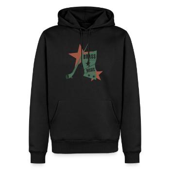 alphorn - Männer Premium Bio Hoodie - Schwarz - Vorne - Nico (187cm)