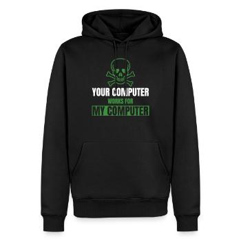 DevOps Cyber Security Hacker IT Admin Geschenke - Männer Premium Bio Hoodie - Schwarz - Vorne - Nico (187cm)
