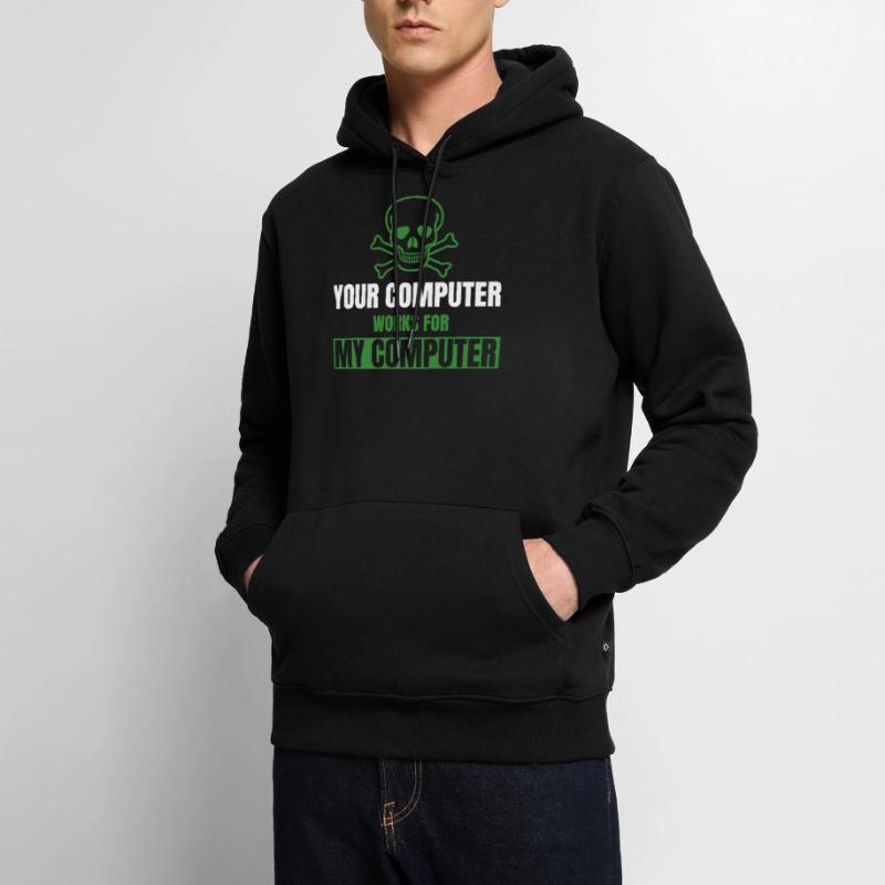 DevOps Cyber Security Hacker IT Admin Geschenke Männer Premium Bio Hoodie