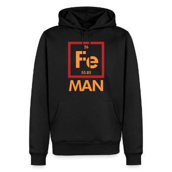 Éléments de nerd de la science - Sweat à capuche Premium bio Homme - noir - Devant - Nico (187cm)