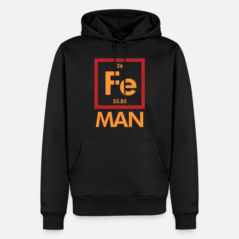 Science nerd elements - Men’s Premium Organic Hoodie - black