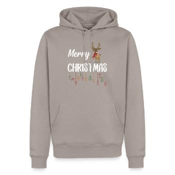 Christmas Christman Ugly Christmas Christmassy - Men’s Premium Organic Hoodie - taupe - Front - Nico (187cm)