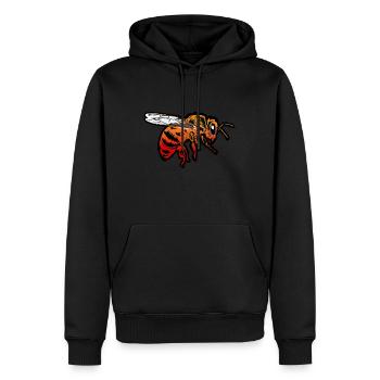 bees - Men’s Premium Organic Hoodie - black - Front - Nico (187cm)