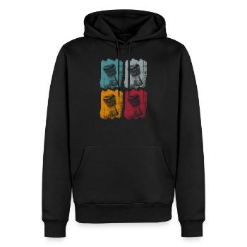 drums perkussion djembe - Männer Premium Bio Hoodie - Schwarz - Vorne - Nico (187cm)