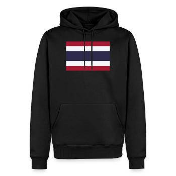 Drapeau de la Thaïlande Drapeau Thaïlande Bangkok Thaïlande - Sweat à capuche Premium bio Homme - noir - Devant - Nico (187cm)