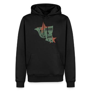 waldhorn horn - Männer Premium Bio Hoodie - Schwarz - Vorne - Nico (187cm)