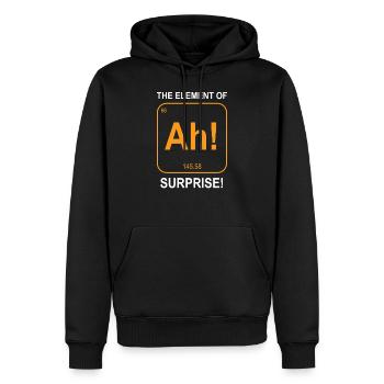 chemistry - Men’s Premium Organic Hoodie - black - Front - Nico (187cm)