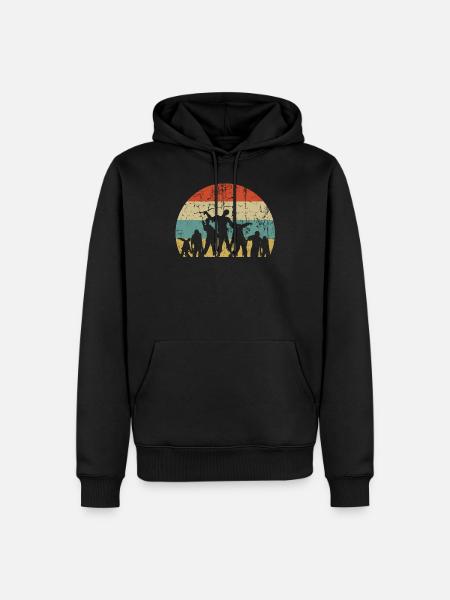 zombie - Men’s Premium Organic Hoodie - black