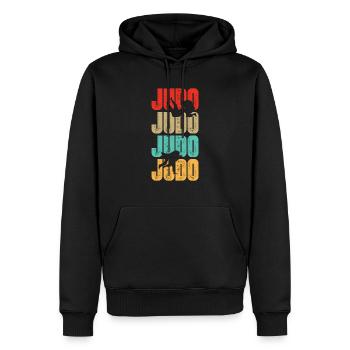 Judo Kampfkunst Kampfsportler - Männer Premium Bio Hoodie - Schwarz - Vorne - Nico (187cm)