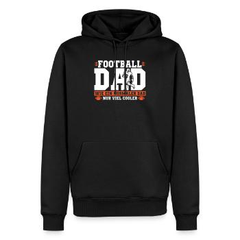 Football américain - Sweat à capuche Premium bio Homme - noir - Devant - Nico (187cm)
