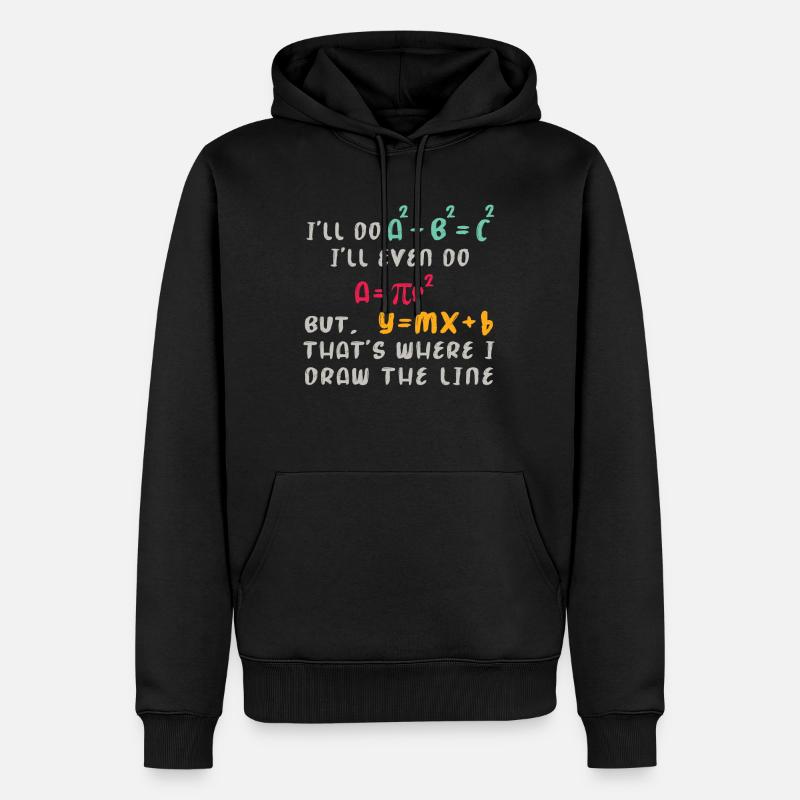Mathe Lustig Nerd - Männer Premium Bio Hoodie - Schwarz