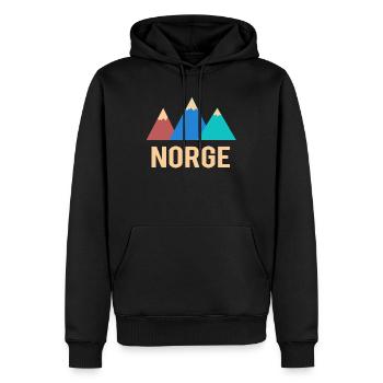 norge norwegen - Männer Premium Bio Hoodie - Schwarz - Vorne - Nico (187cm)