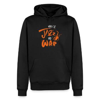 Machen Sie Jazz-nicht Kriegsmusik-Jazz-Band-Liebhaber-Geschenke - Männer Premium Bio Hoodie - Schwarz - Vorne - Nico (187cm)